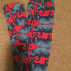 LulaRoe children's piggy leggings